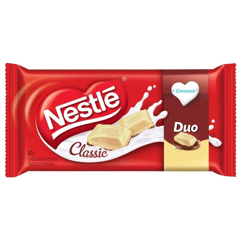 Chocolate Barra Classic Duo Nestle 90g - Loja Novamix