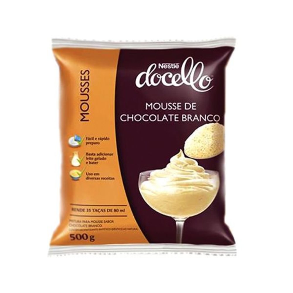 Docello Mousse Chocolate Branco Nestle 500 G Loja Novamix